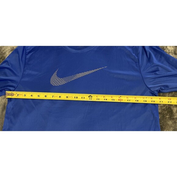 MEDIUM Nike Miler Running Dri-FIT UV Training Shirt Blue NWOT - Picture 5 of 6